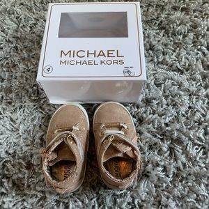 Michael Kors rose gold high tops